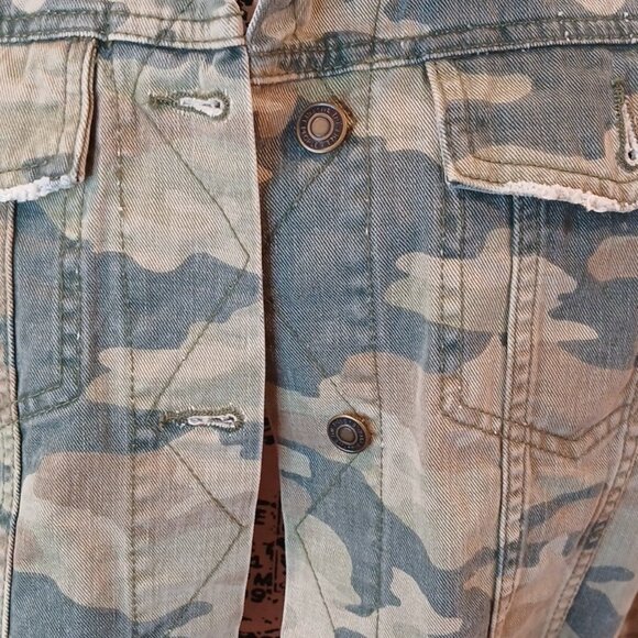 Free people crop camo blazer - Picture 2 of 4